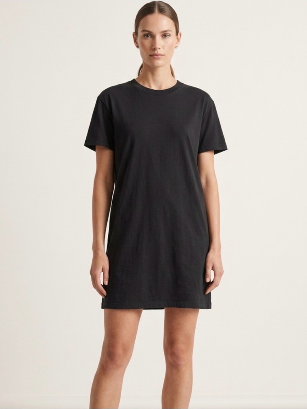 Madewell Classic dark grey T-Shirt Dress cotton oversized medium mini easy